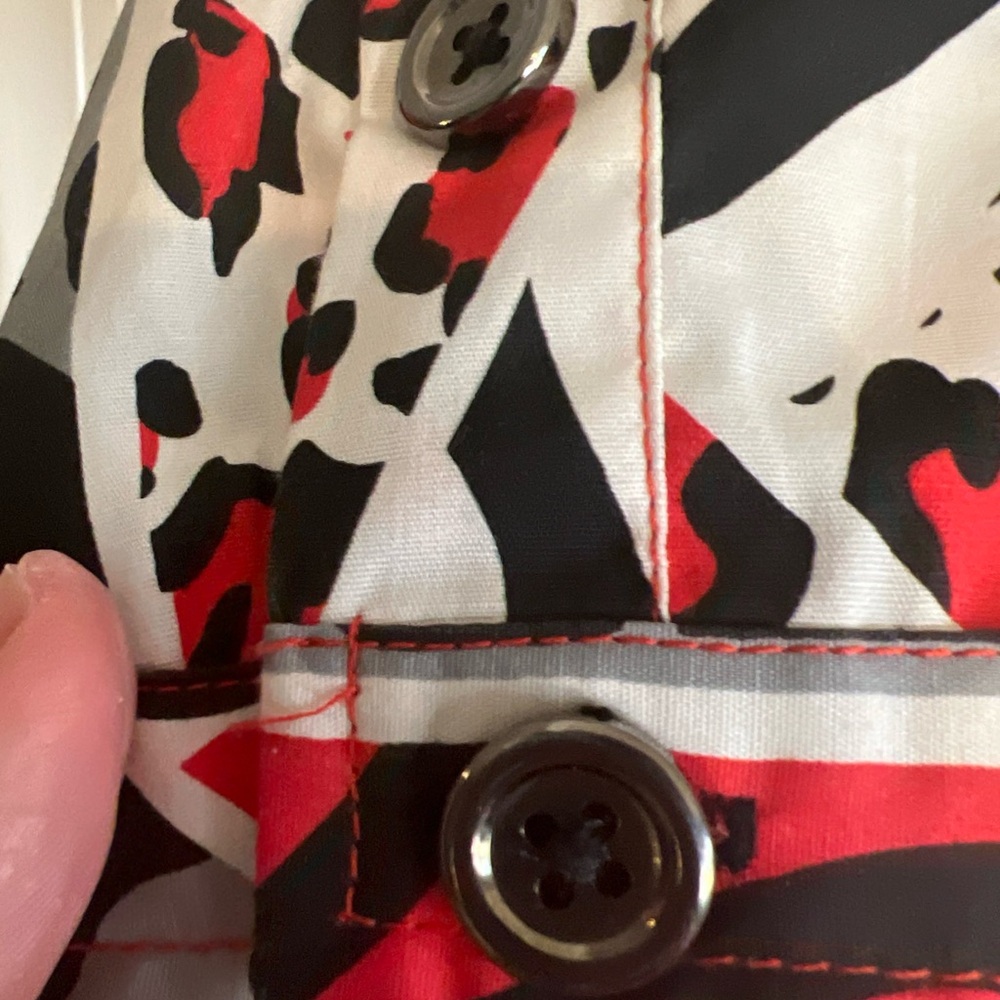 Joan Rivers Animal Print Button Down Blouse Xs - image 4